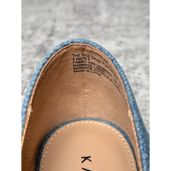 Katy Perry The Evie Daisy Flat in Denim with a White and Yellow Daisy - Size 8.5 - Picture 7 of 9